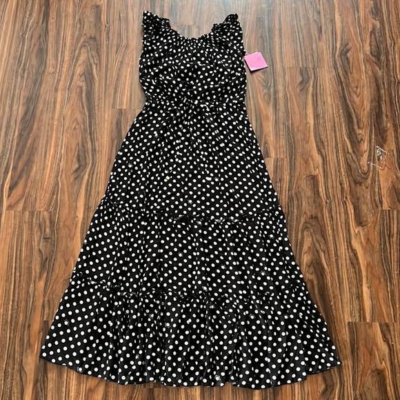 Kate Spade Lia Dot Off The Shoulder Cover Up Maxi Dress - Picture 3 of 14